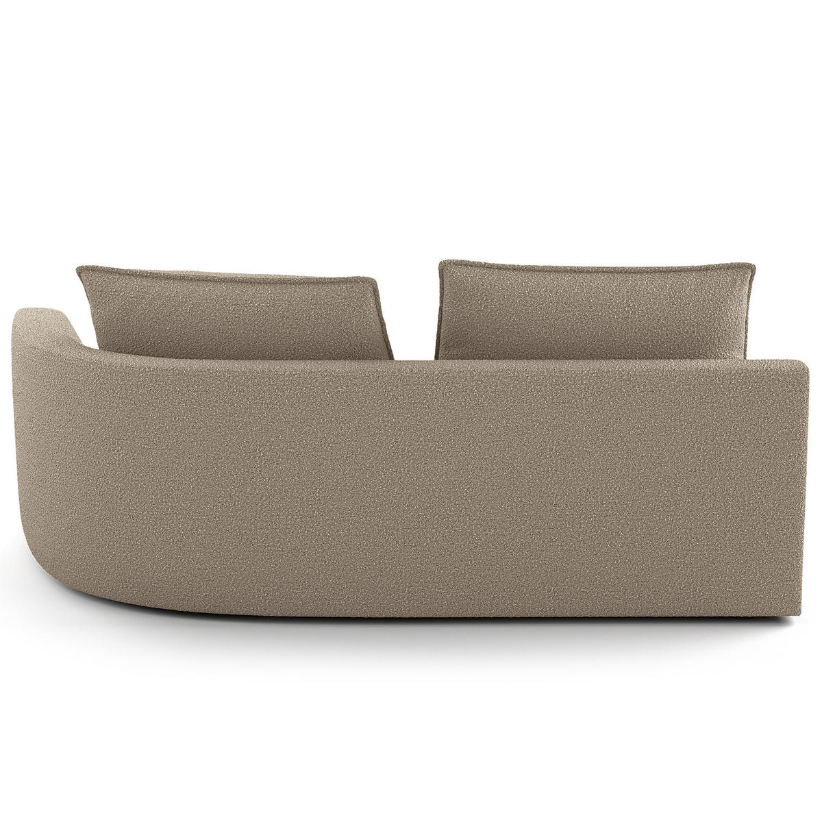 OTTOMANE - modular - Beige/Schwarz, Kunststoff/Textil (196/82/146cm) - home24