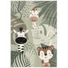 KINDER TEPPICH SOFTSTAR KIDS SAFARI FRIENDS - Grün, Textil (80/150cm) - Pergamon