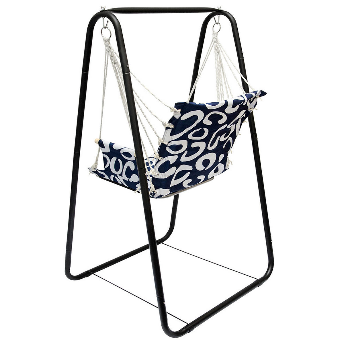 HÄNGESESSEL inkl. Gestell, bis 100kg, Blau - Blau, Textil (85/85/160cm) - Amanka