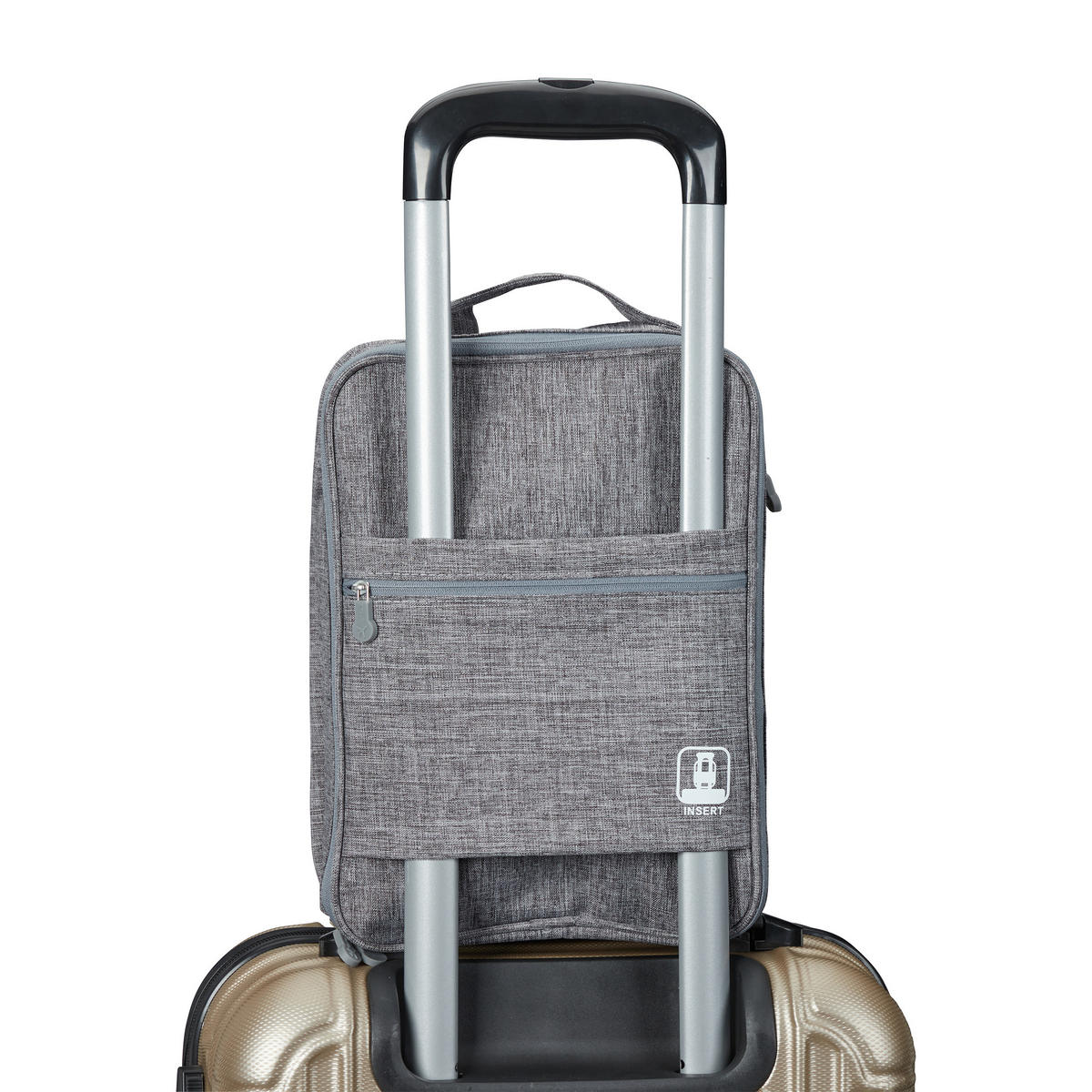 TAŠKA na boty - šedá, textil (23/30/13cm) - Relaxdays