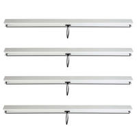 SEITENWAND FÜR PERGOLA 4ER Weiß 4er-Set - Weiß, Textil (271/205/1cm) - MCW