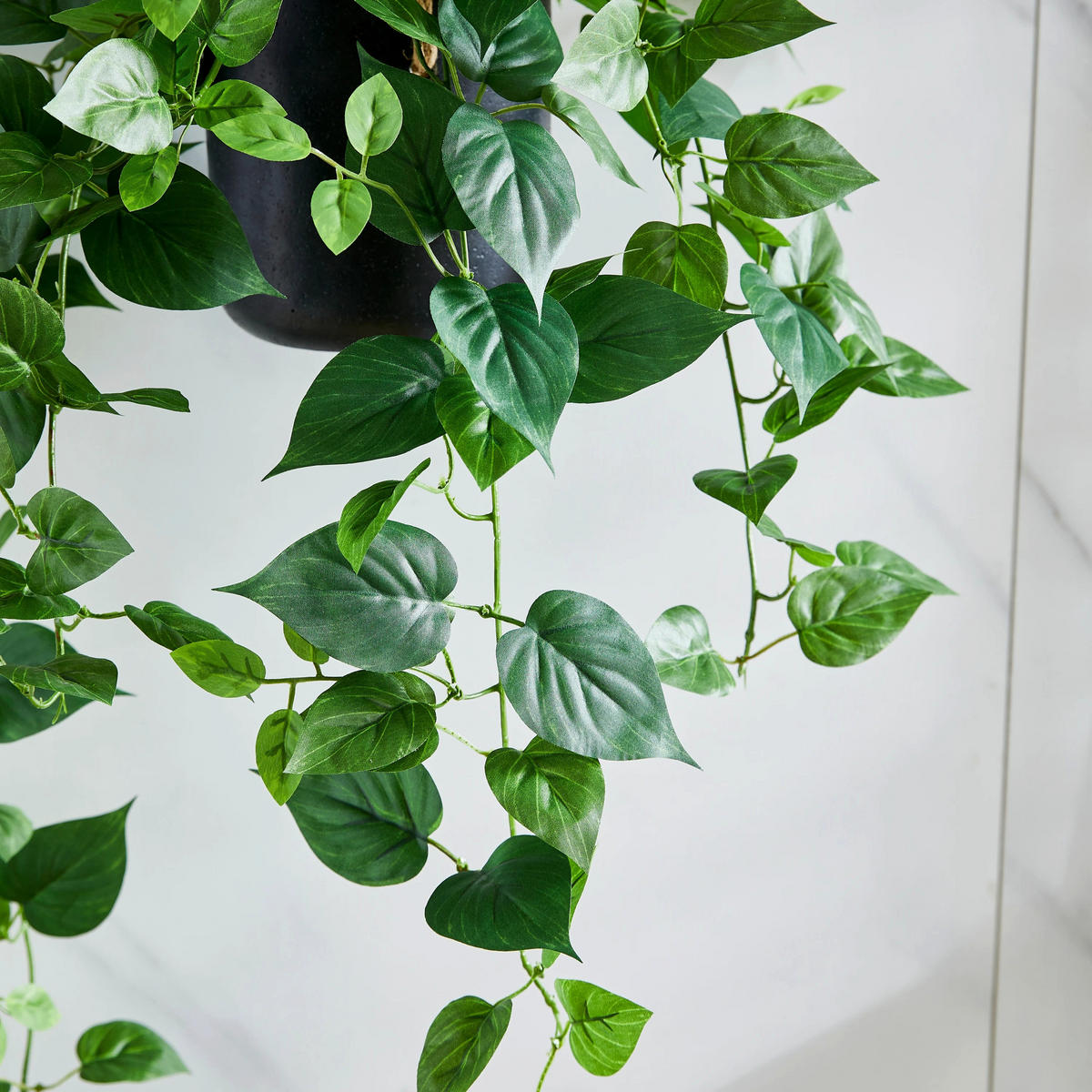 KUNSTPFLANZE Künstlicher Hänge-Pothos – Melusine 80 cm - Grün, Kunststoff (80cm) - aplanta