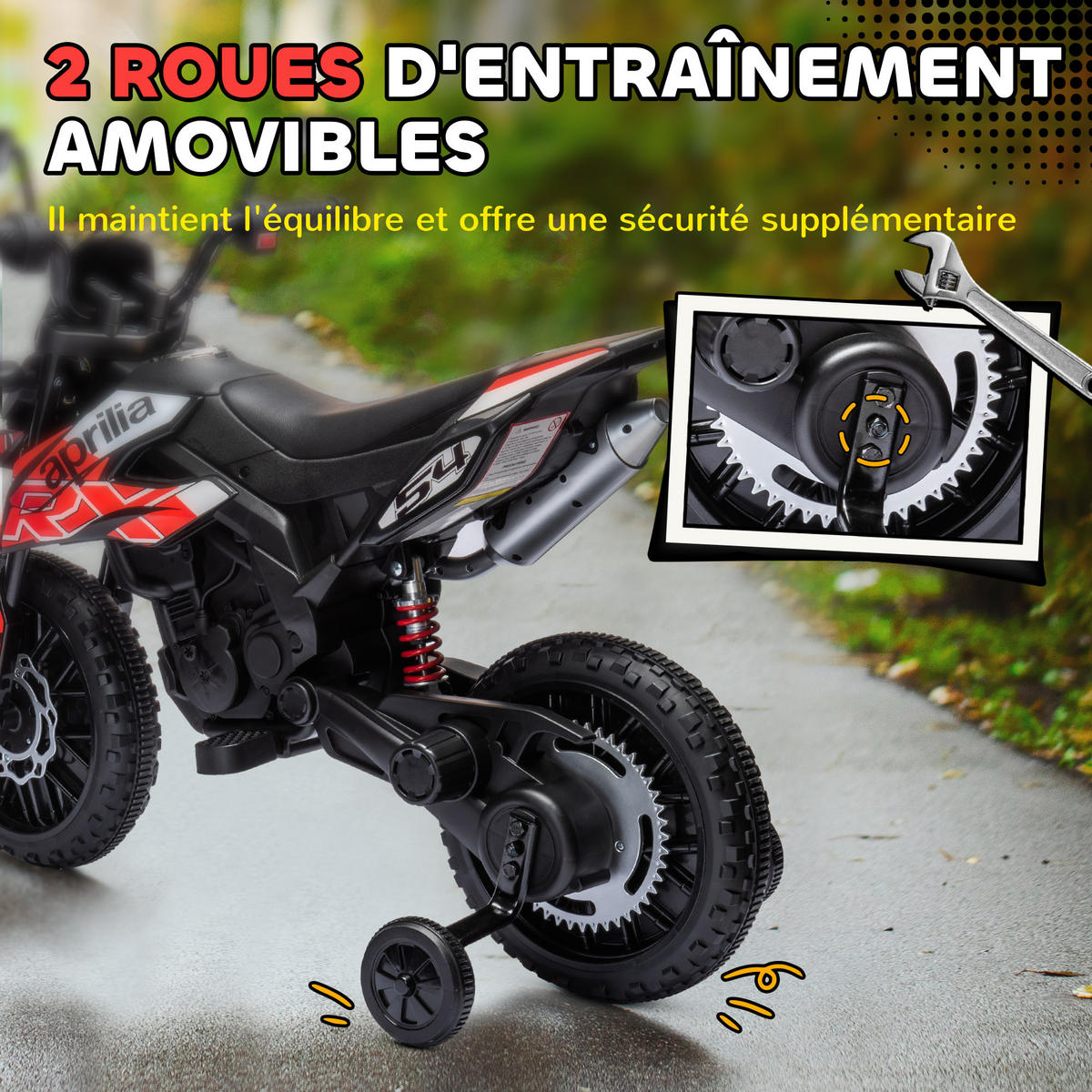 ELEKTRO-MOTORRAD DE-13115 2 Motoren Rot - Rot, Kunststoff (106.5/56/80cm) - ComfortXL