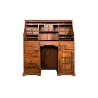 SEKRETÄR Akazie 128x58x138 honig lackiert OXFORD #0516 - Braun, Holz (58/128/138cm) - Massivmoebel24