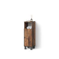 MIDISCHRANK Fucino Eiche rustikal 30 x 95 cm - Wildeiche, Holzwerkstoff (30/95/30cm) - Livinity®