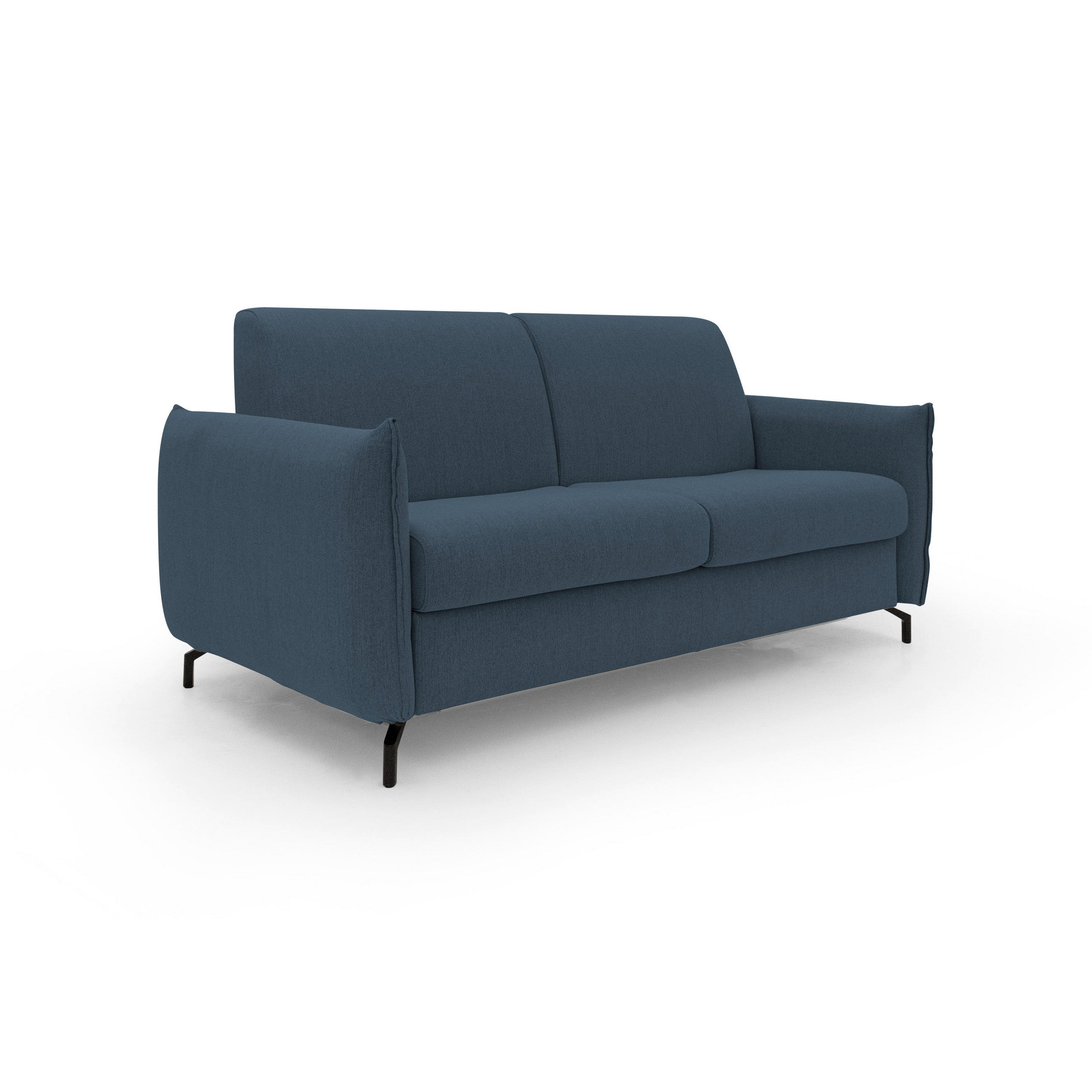 SCHLAFSOFA Scarlet - Blau, Metall (195/95/96cm) - Divani.store