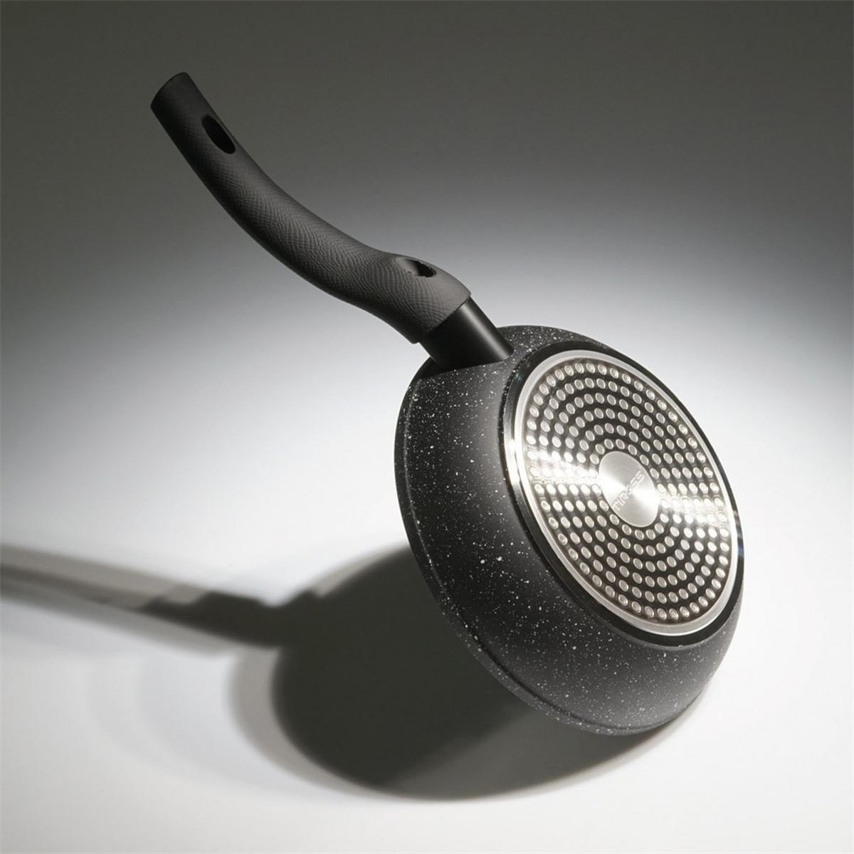 PFANNE Schwarz 37/20/5 cm TS1257 - Schwarz, Metall (20cm) - Tiross 