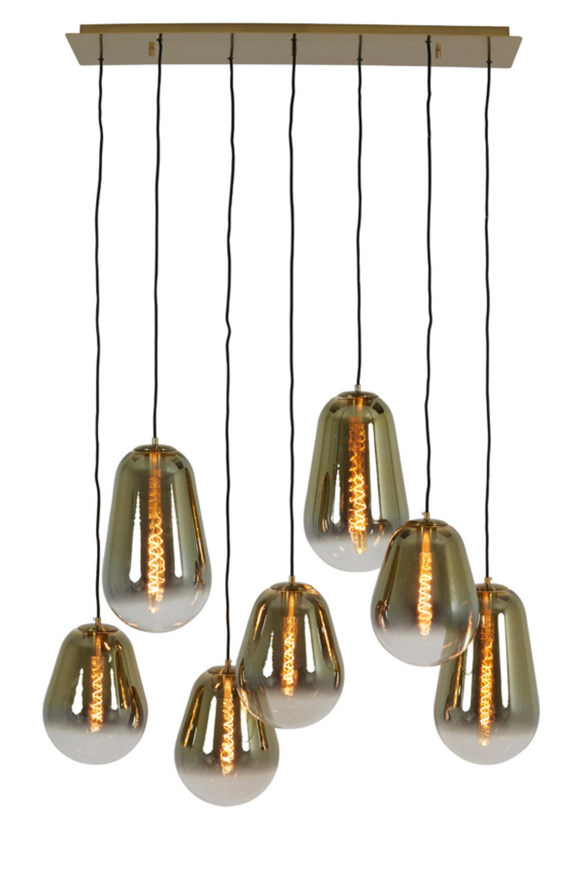HÄNGELAMPE Maeve Gold 100/35/69 cm - Goldfarben, Glas (100/35/69cm) - Light & Living