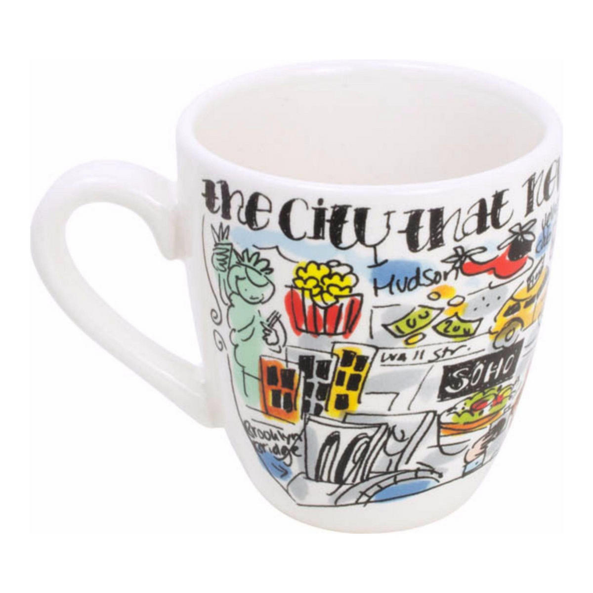 MINI-BECHER New York in Bunt - 200 ml - Multicolor, Keramik (0.2L) - Blond Amsterdam