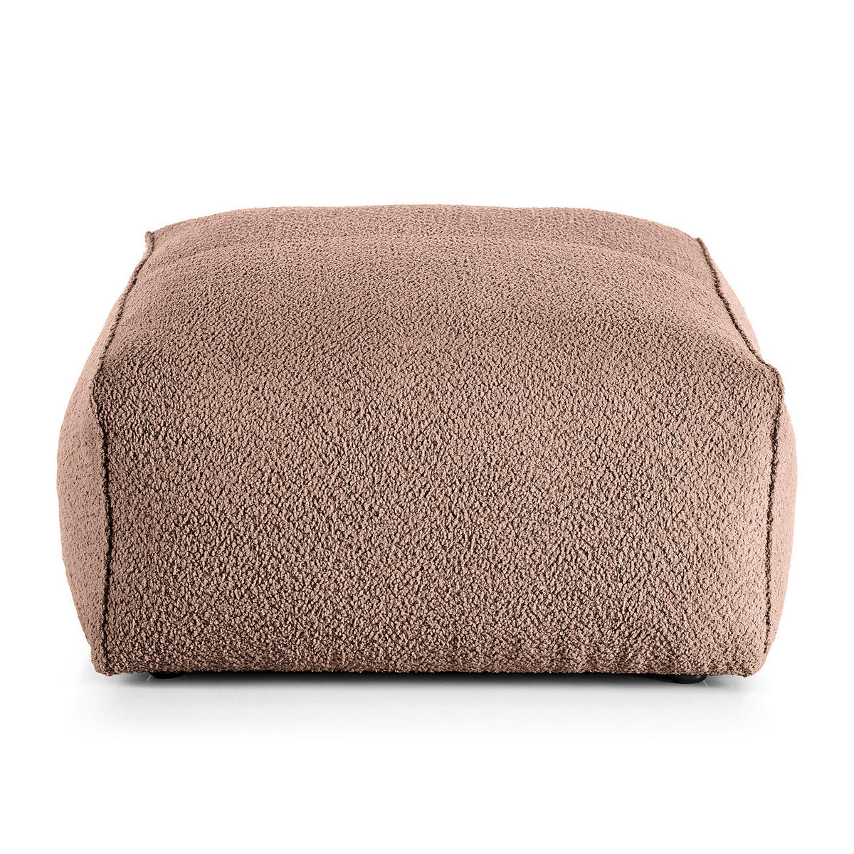 POLSTERHOCKER - Mauve/Schwarz, Kunststoff/Textil (81/38/100cm) - home24