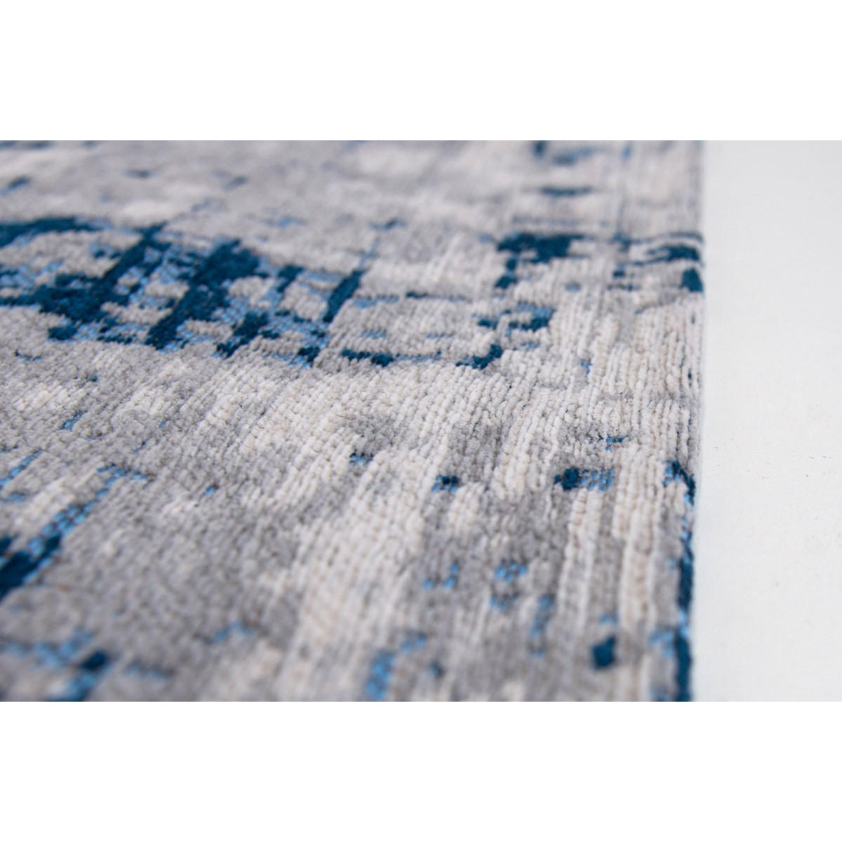 TEPPICH Wohnzimmer- und e aus Baumwolle Mad Men – Bronx Azurite Blau 170 x 245 cm - Blau, Naturmaterialien (170/245cm) - Novatrend