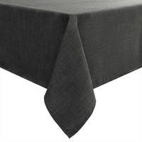 TISCHDECKE Leinenoptik 140 x 260 cm Dunkelgrau - Anthrazit, Textil (260/140/1.5cm)