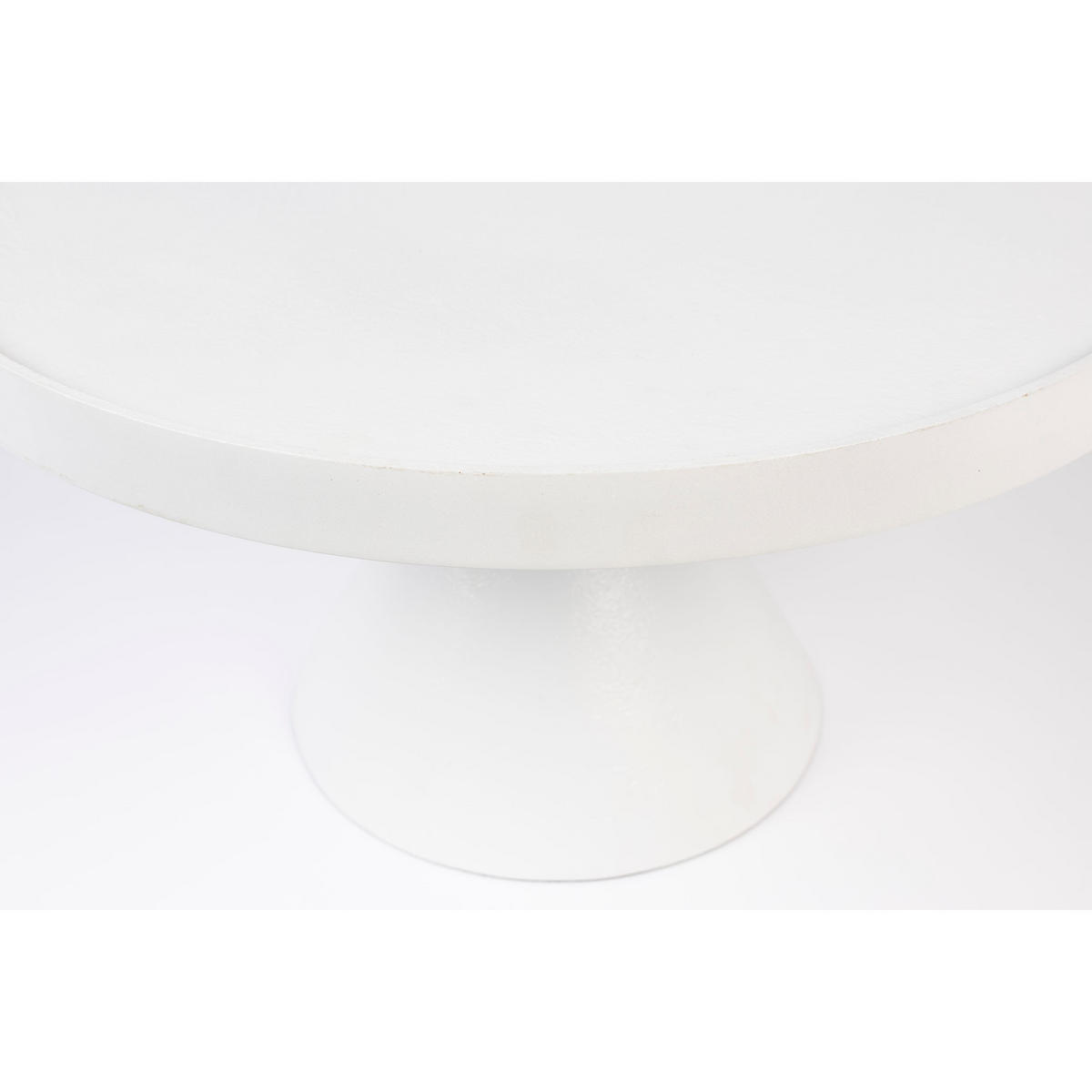 COUCHTISCH Floss Rund 60 cm Weiß - Weiß, Metall (60/60/33cm) - Zuiver