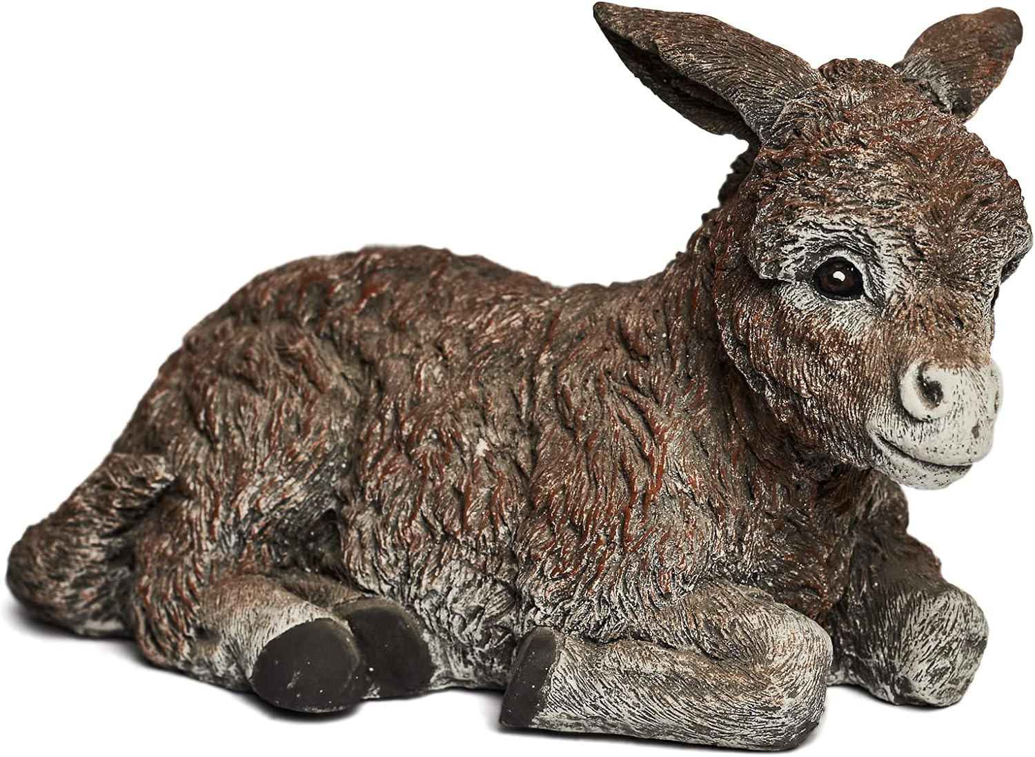 STEINFIGUR Esel Stefan frostfest wetterfest Steinguss - Braun, Stein (12/16/9cm) - stoneandstyle