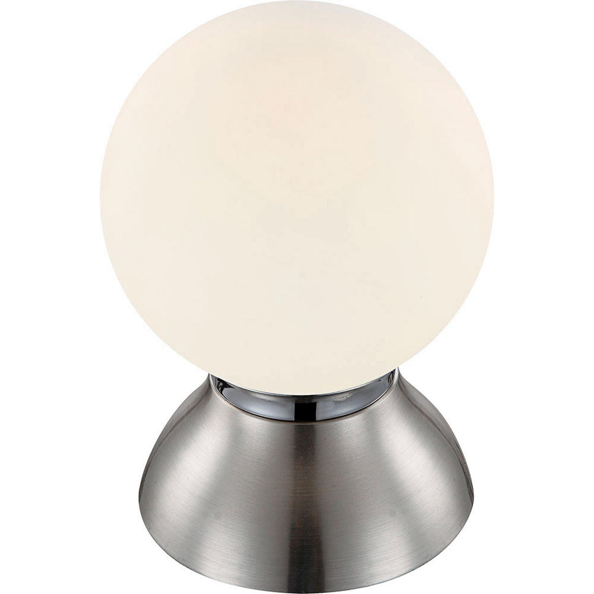 LED TISCHLEUCHTE Kitty Silber Metall - Silberfarben, Glas (14/14/20cm) - Globo Lighting