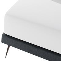 BAUMWOLLBETTLAKEN mit Gummizug - Weiß, Textil (180/200cm) - Mr Mattress