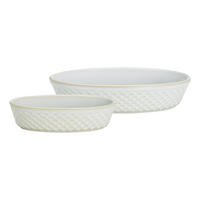 AUFLAUFFORMEN Kiruna weiß 2er Set - Weiß, Keramik (1/1/1cm) - Ritzenhoff Breker