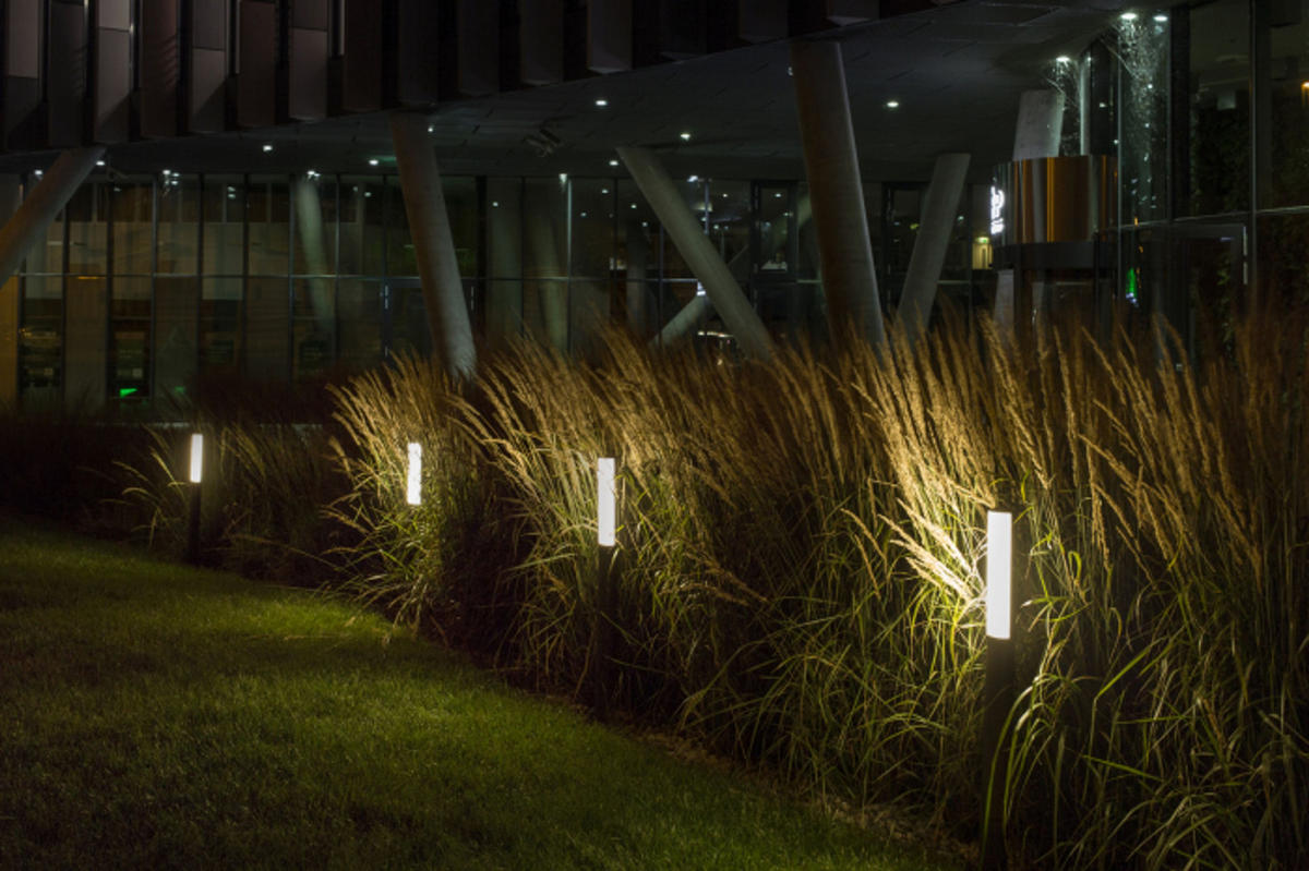 AUSSENLEUCHTE VADIS 90 Anthrazitgrau 8 W IP54 - Grau, Metall (65/65/90cm) - Rendl