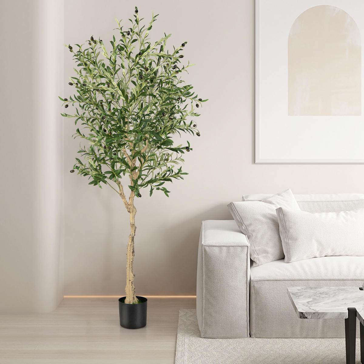 OLIVENBÄUME Künstliche 182 cm Grün - Grün, Kunststoff (182cm) - COSTWAY