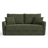SCHLAFSOFA GERADE Rastergewebe Khakigrün 180cm - Grün, Textil (180/97/93.5cm) - Sia Home