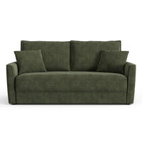 SCHLAFSOFA GERADE Rastergewebe Khakigrün 180cm - Grün, Textil (180/97/93.5cm) - Sia Home