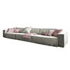RIESENSOFA SAMU Beige Webstoff - Beige/Schwarz, Textil (418/72/106cm) - KAWOLA