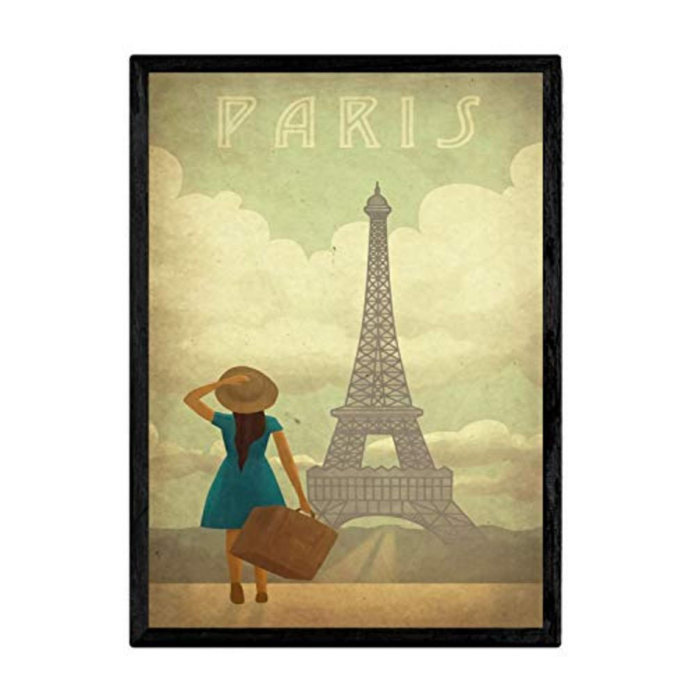 POSTER Paris Vintage A3 Rahmenlos - Klar, Papier (29.7/5/42cm) - Nacnic