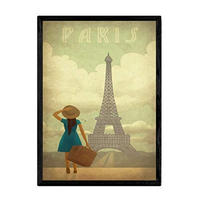 POSTER Paris Vintage A3 Rahmenlos - Klar, Papier (29.7/5/42cm) - Nacnic