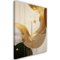 WANDBILD abstraktion gold glamour - Beige, Textil (40/60cm) - Feeby