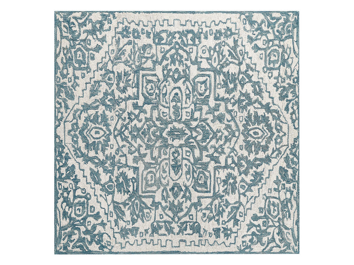 KURZFLOR-TEPPICH Ahmetli 200/200 cm - Weiß, Textil (200/200cm) - Beliani
