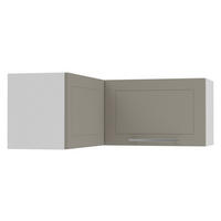 ECKHÄNGESCHRANK Kvantum W14/90/36 Beige Matt / Weiß Matt 90 / 90 / 36cm - Beige/Weiß, Holz/Holzwerkstoff (90/36/90cm) - Feldmann-Wohnen