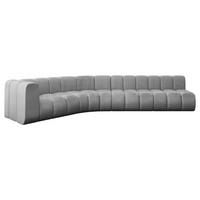 ECKSOFA modulares Sofa Karex-L2 - 399x194x70 cm Grau - Hellgrau, Holzwerkstoff/Textil (399/194cm) - ALTDECOR