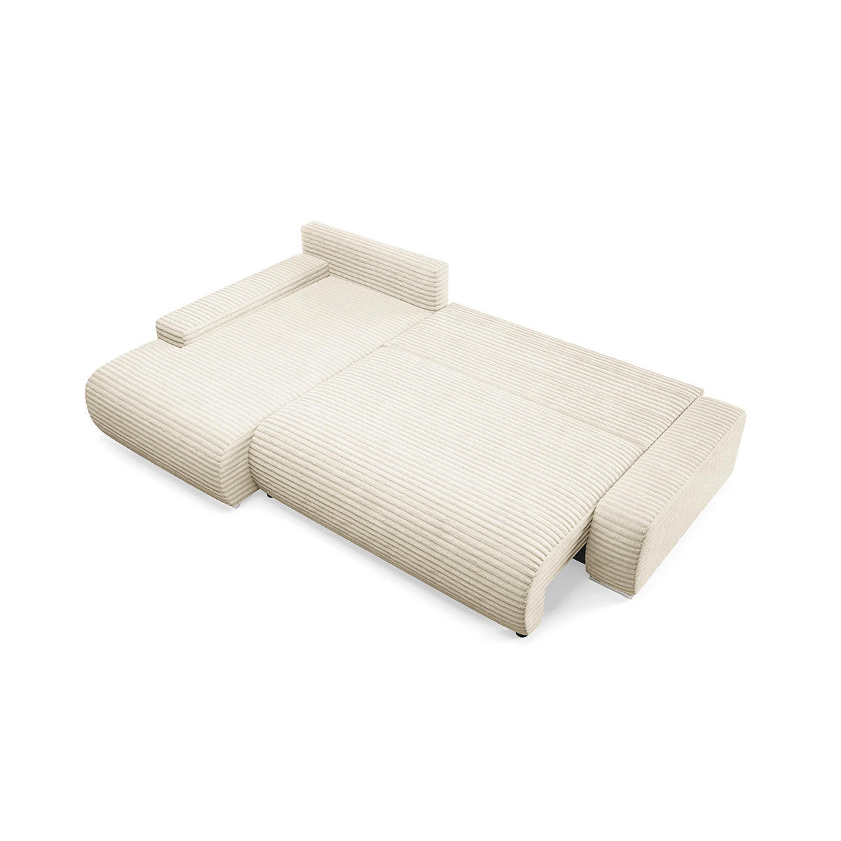 ECKSOFA Ivana 3 Sitzplätze Weiß - Weiß, Holz (265/172cm) - Petits-meubles