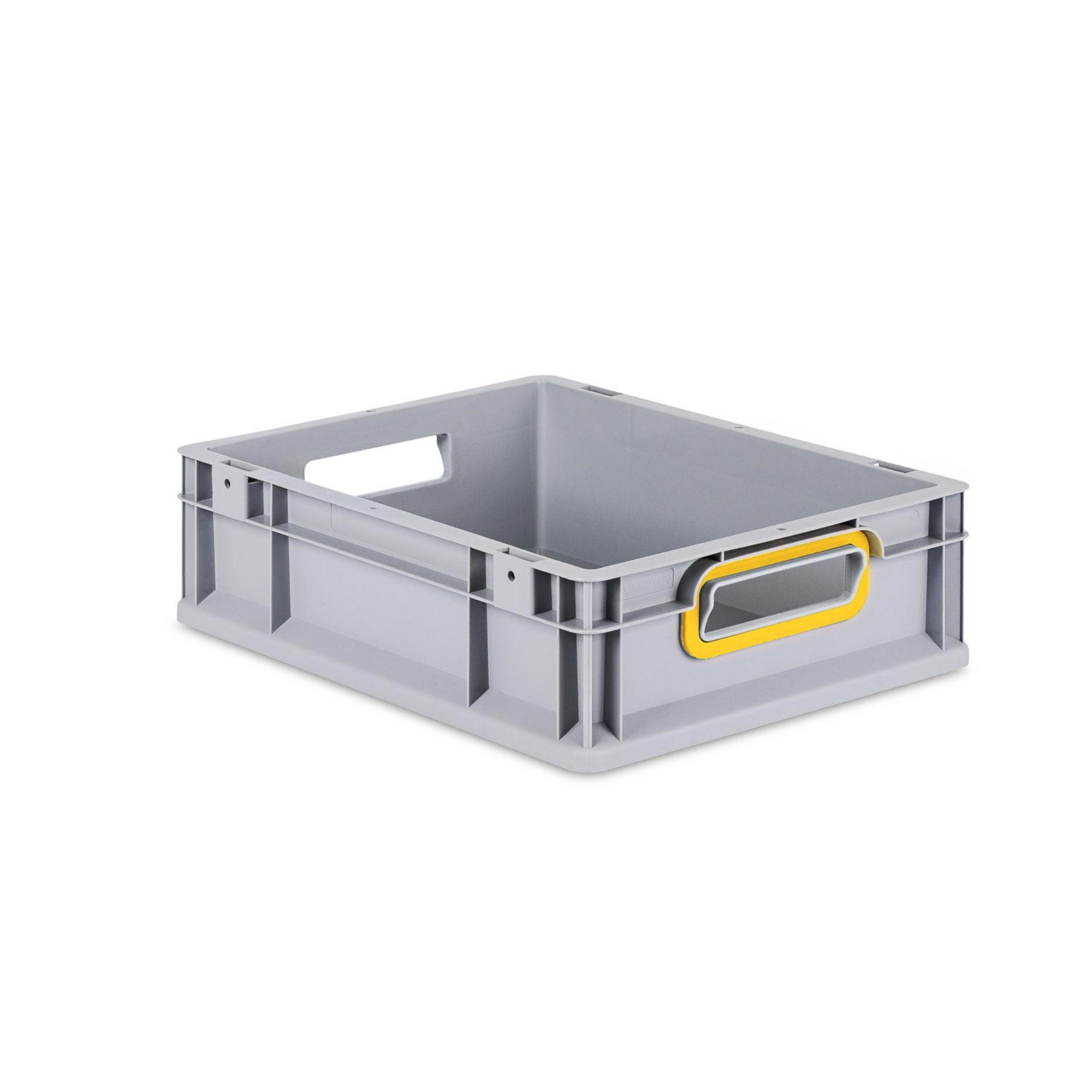 EUROBOX Nextgen Color 12x30x40cm 11 Liter Griffe Gelb Offen - Gelb, Kunststoff (30/12/40cm) - PROREGAL