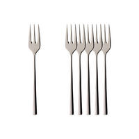 KUCHENGABELN Piemont edelstahl 16 cm 6er Set - Silberfarben, Metall - Villeroy & Boch