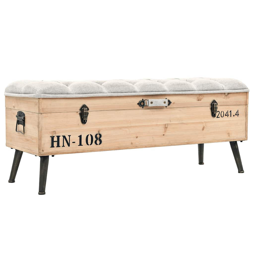 vidaXL Sitzbank Braun 110x50x40 cm