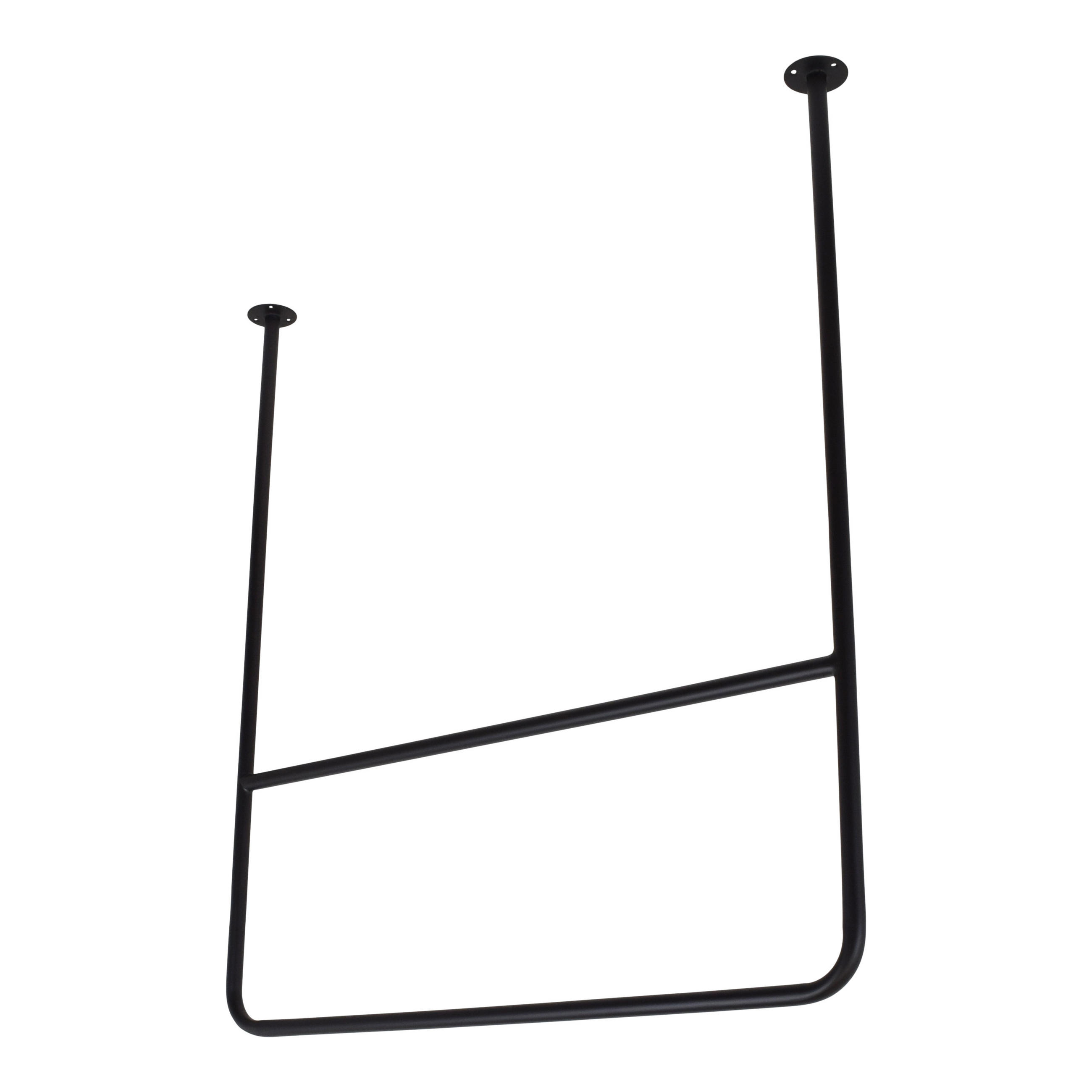KLEIDERABLAGE Kyra Schwarz - Schwarz, Metall (80/90/2cm) - LOFT42