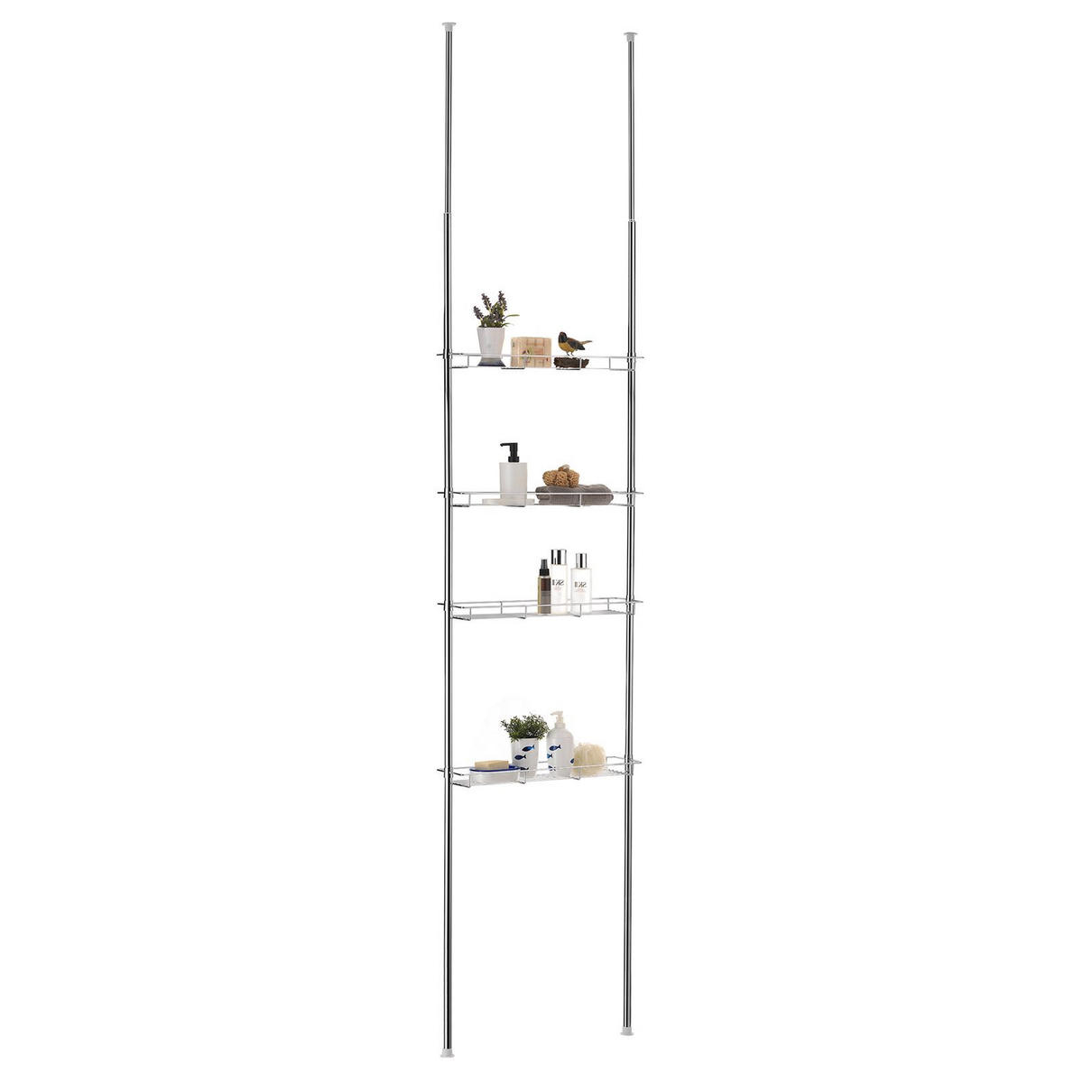 DUSCHREGAL PAULA - Chromfarben, Metall (59/250/16cm) - IDIMEX