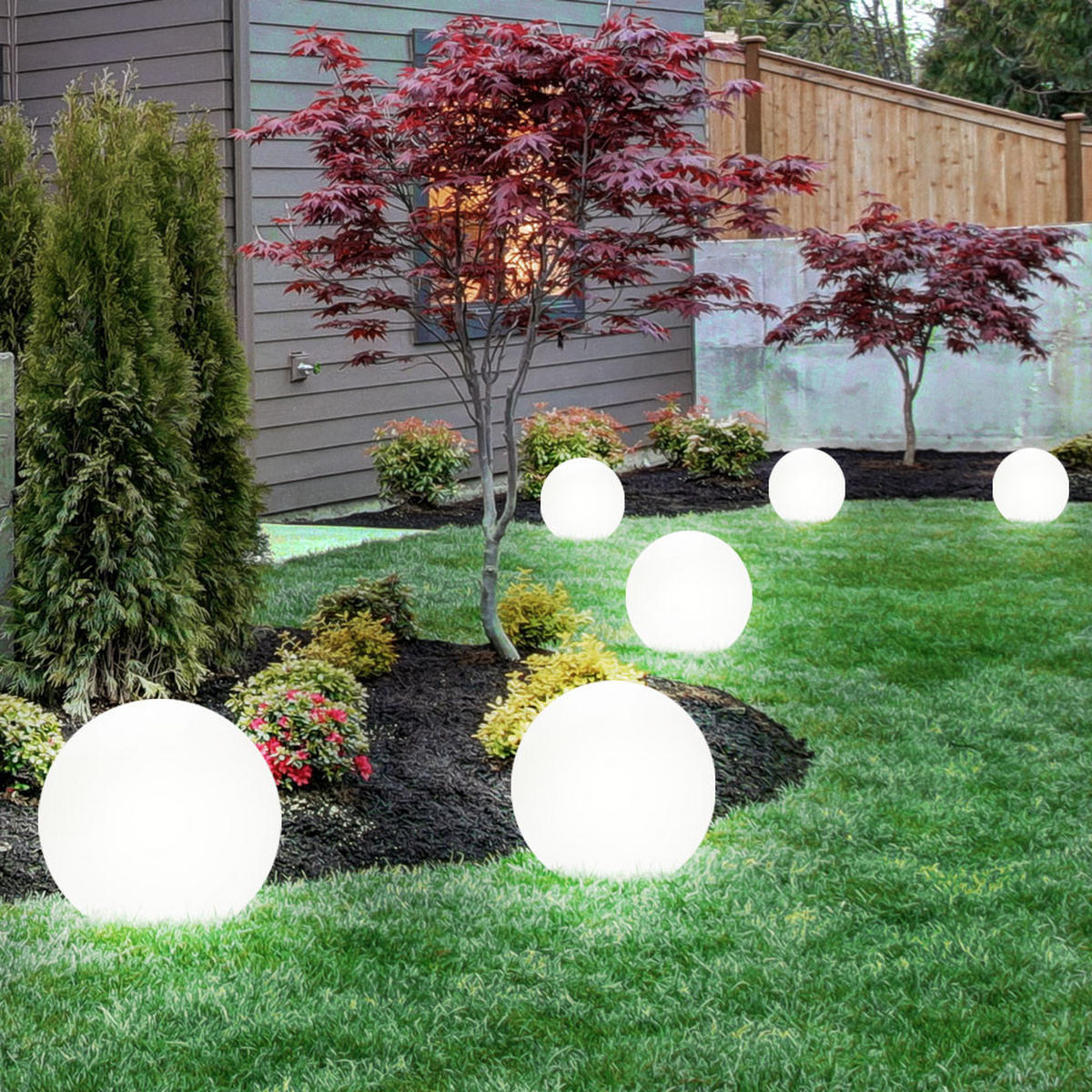 LED AUSSENLEUCHTE Solar Weiß - Weiß, Kunststoff (15/15/42.5cm) - Globo Lighting