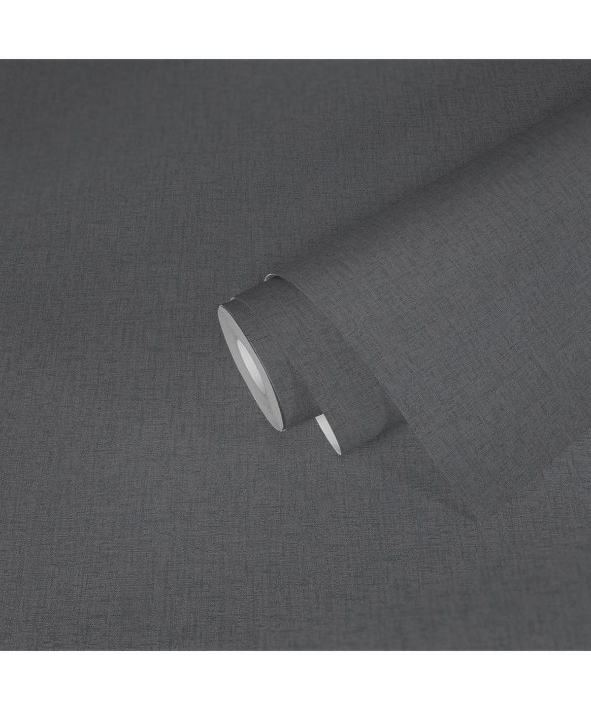 VLIESTAPETE Schwarz 53/1005 cm - Schwarz, Textil (53/1cm) - KUNSTLOFT