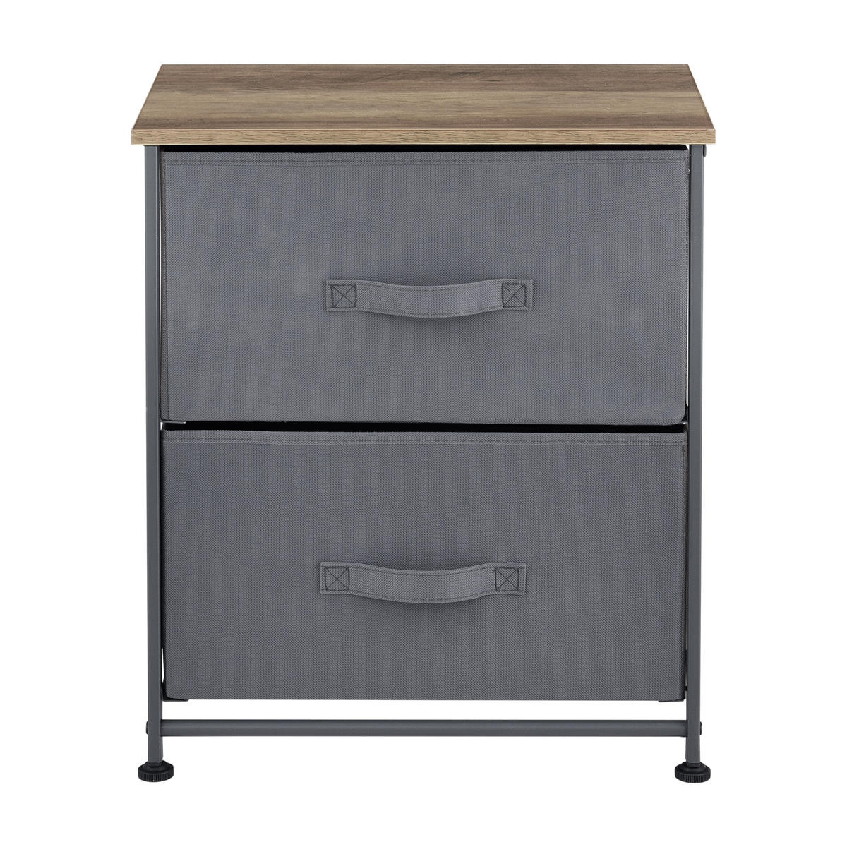 KOMMODE - Braun/Grau, Holzwerkstoff/Textil (45/50/30cm) - pro.tec