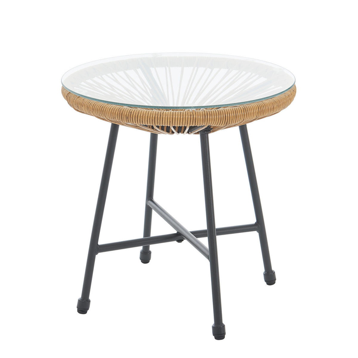 BALKONSET Tulum Natur - Naturfarben, Metall - SVITA