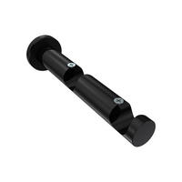 TRÄGER FÜR GARDINENSTANGEN 20 mm Ø, Platon 2-läufig, Schwarz - Schwarz, Metall (16/4/4cm) - INTERDECO