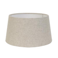 LAMPENSCHIRM Livigno Braun Ø50/25 cm - Braun, Textil (50/43/25cm) - Light & Living