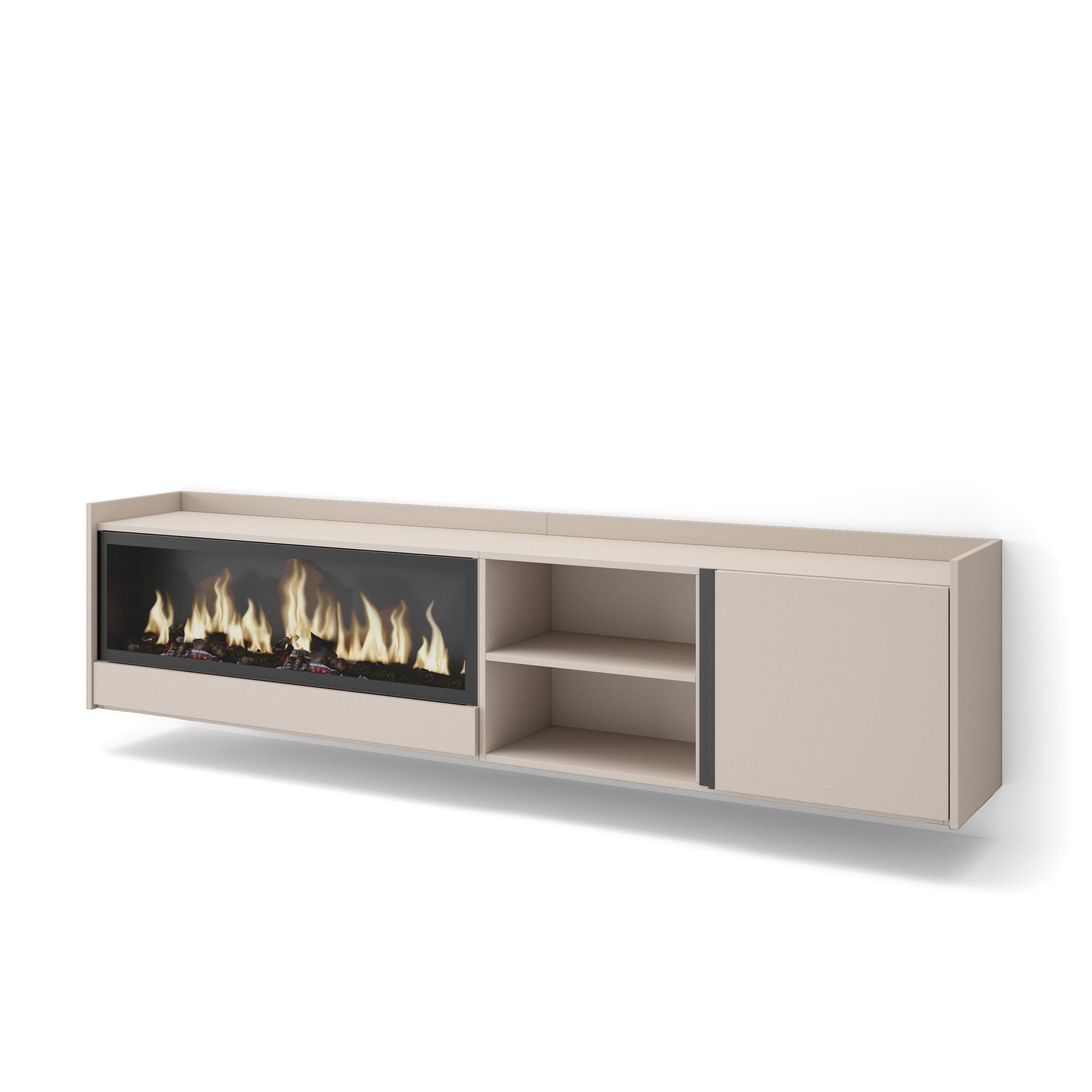 Skraut Home Lowboard, Beige 212x50x35 cm