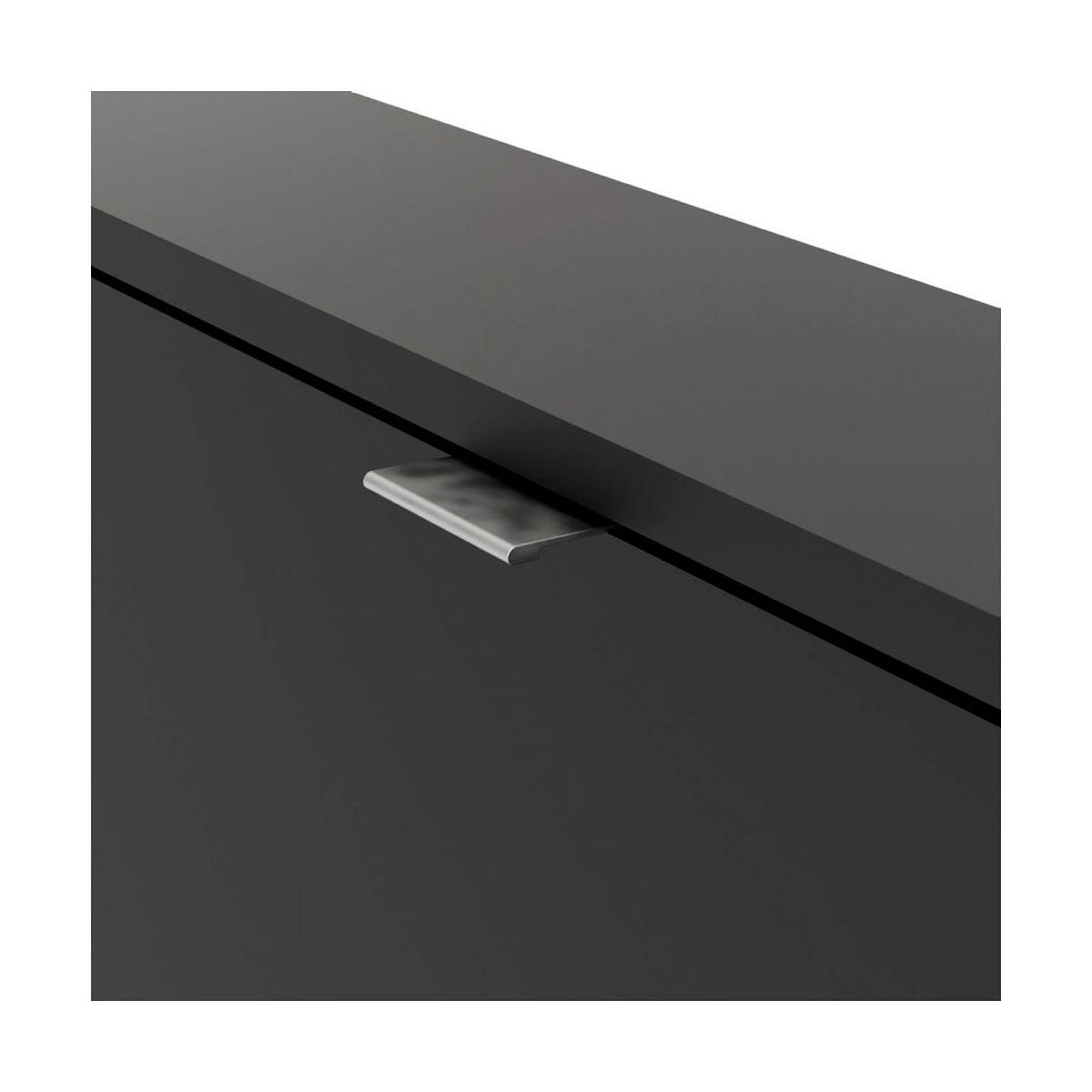 SCHUHKIPPER schwarz - Schwarz, Holzwerkstoff (70/85/17cm) - ebuy24