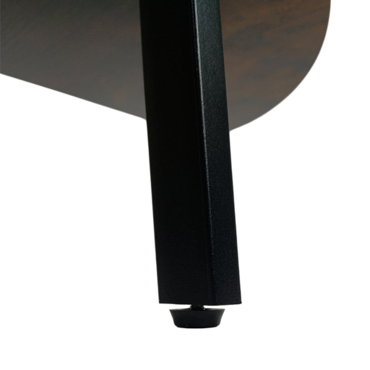 ECKREGAL Holzoptik Metall Dunkelbraun Schwarz Standregal 125x34x34 cm - Dunkelbraun/Schwarz, Holzwerkstoff/Metall (34/125/34cm) - Begryf