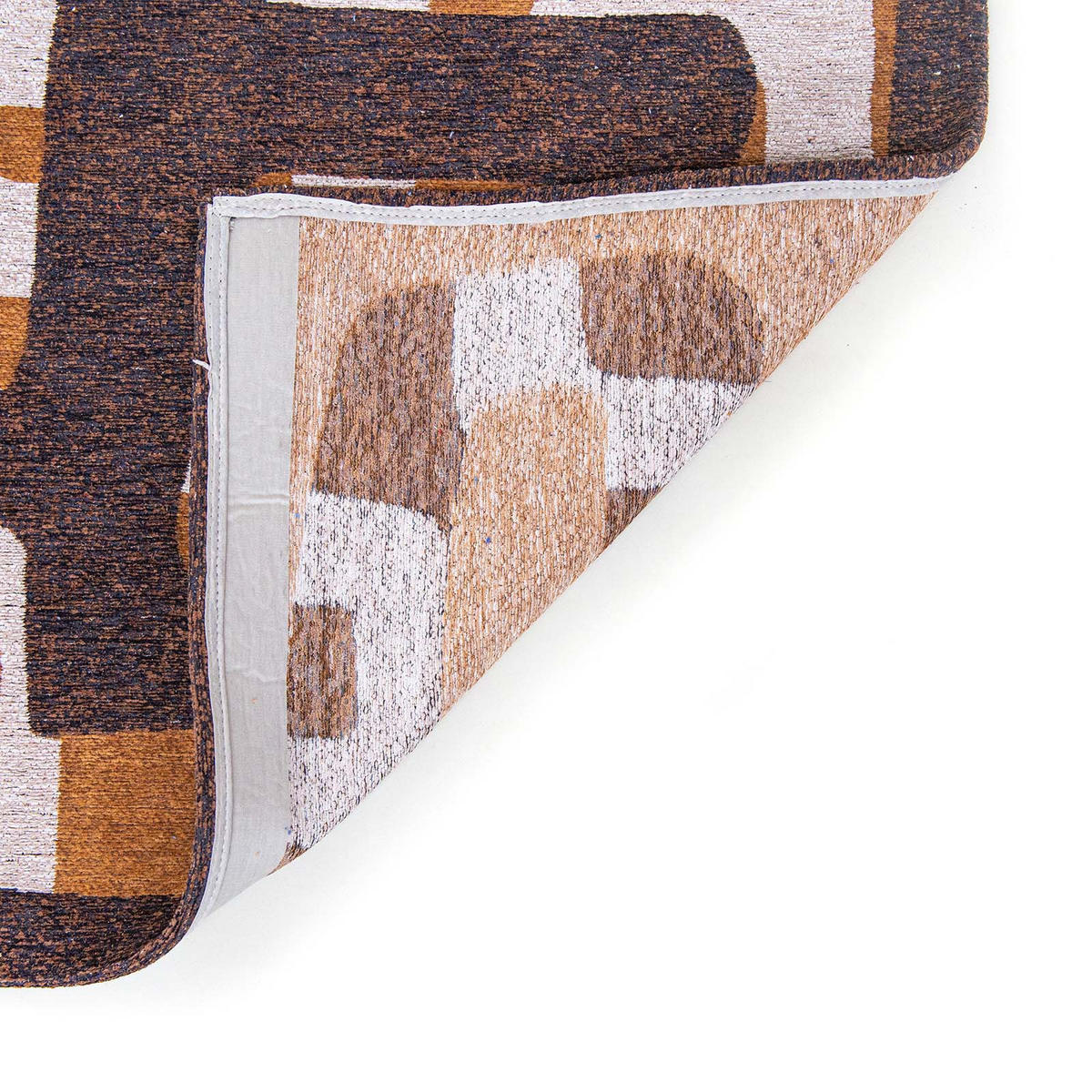 TEPPICH Bison Craft Kuba 80/250 cm - Braun, Kunststoff/Textil (80/250cm) - Louis De Poortere