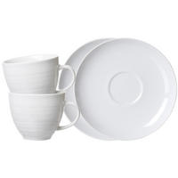 KAFFEETASSEN MIT UNTERTASSEN Suomi Beige 260 ml 2er Set - Beige, Keramik (15/12/15cm) - Ritzenhoff Breker