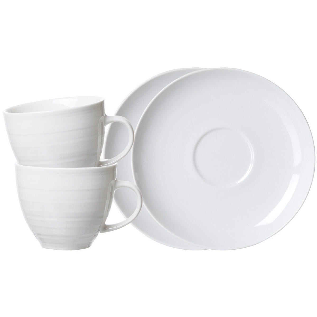 KAFFEETASSEN MIT UNTERTASSEN Suomi Beige 260 ml 2er Set - Beige, Keramik (15/12/15cm) - Ritzenhoff Breker
